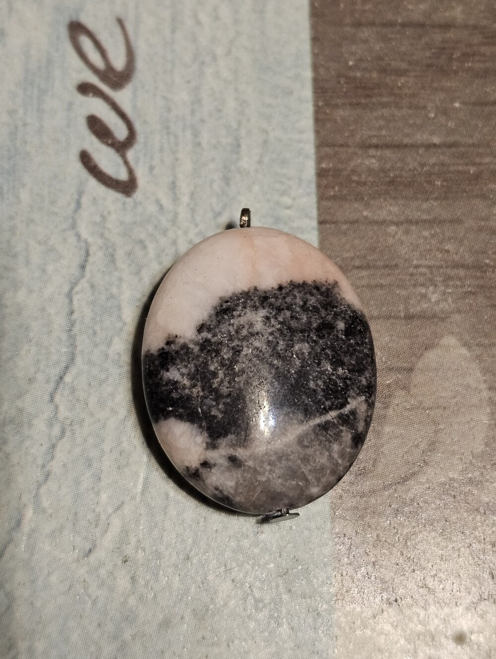 Silver Tone Multicolor Stone Pendant